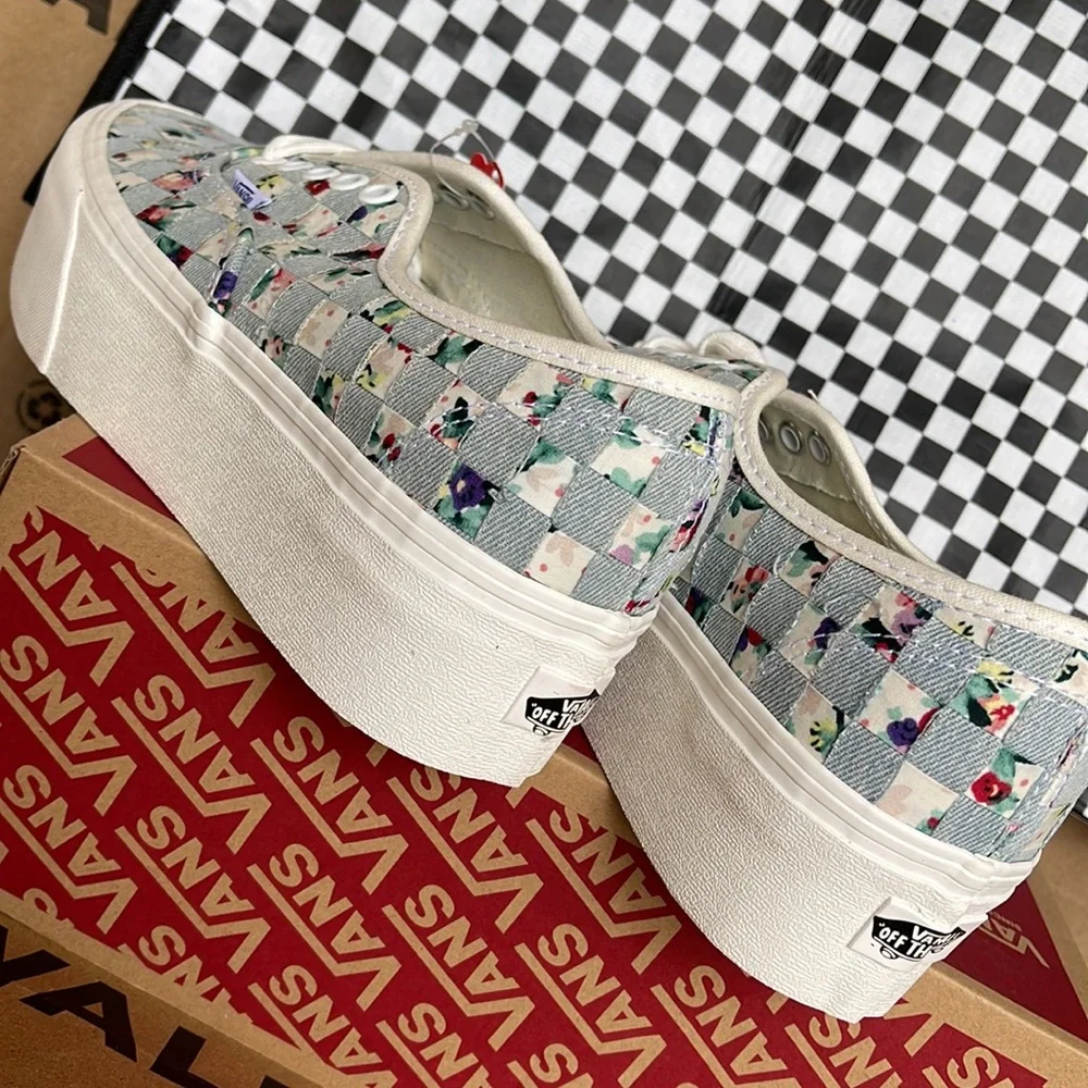 Vans Authentic Stacked Woven Floral/Multi Men’s sneakers-platforms - Picture 15 of 16